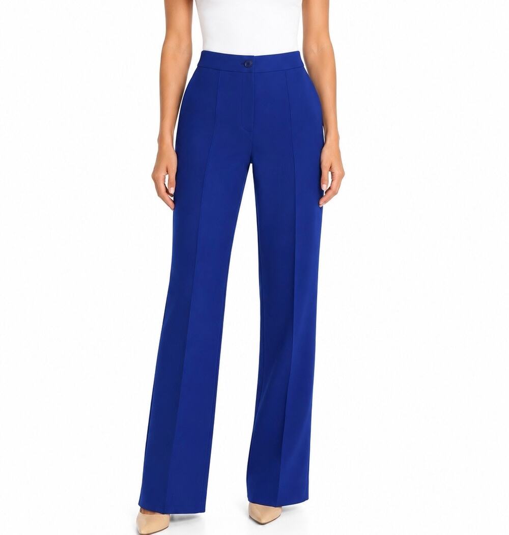 Theory Cardinal Trouser Canton Bistretch Royal Blue Pants Size 8